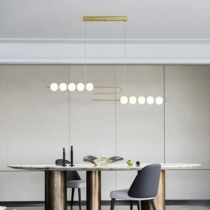 Modern love gold chrome chandelier dining room pendant light