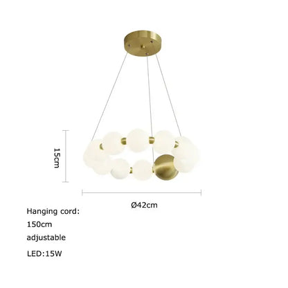 Modern love gold chrome chandelier dining room pendant light