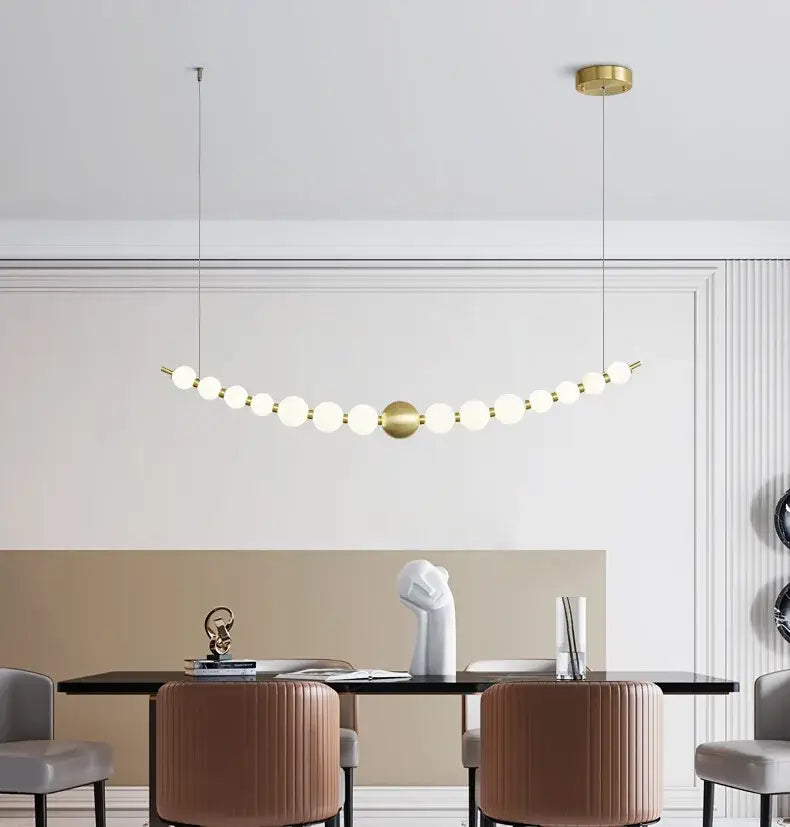 Modern love gold chrome chandelier dining room pendant light