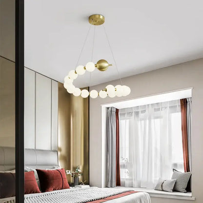 Modern love gold chrome chandelier dining room pendant light