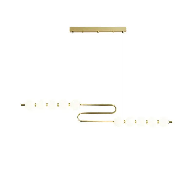 Modern love gold chrome chandelier dining room pendant light