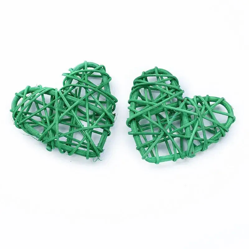 Natural woven fiber love heart decorations bedroom wedding decor