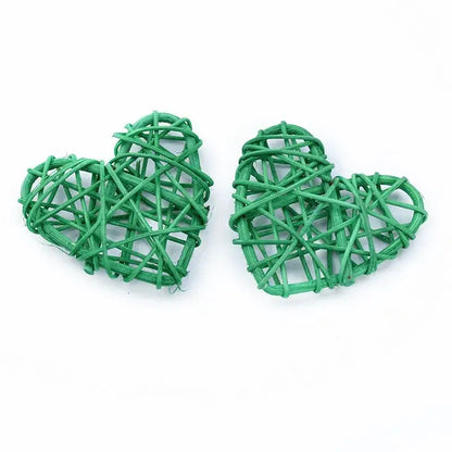 Natural woven fiber love heart decorations bedroom wedding decor
