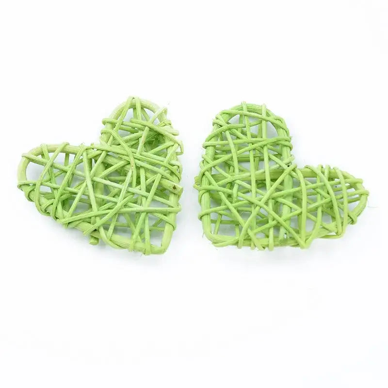 Natural woven fiber love heart decorations bedroom wedding decor