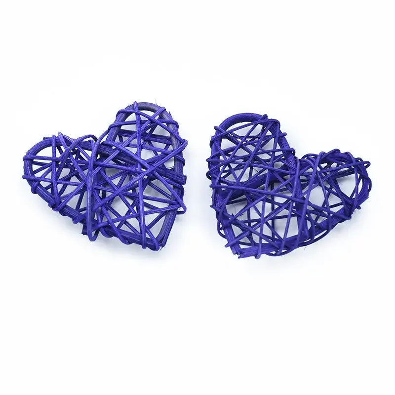 Natural woven fiber love heart decorations bedroom wedding decor