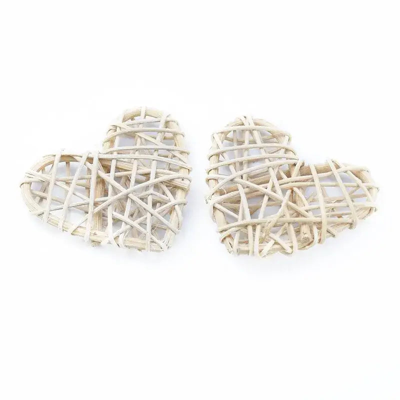 Natural woven fiber love heart decorations bedroom wedding decor