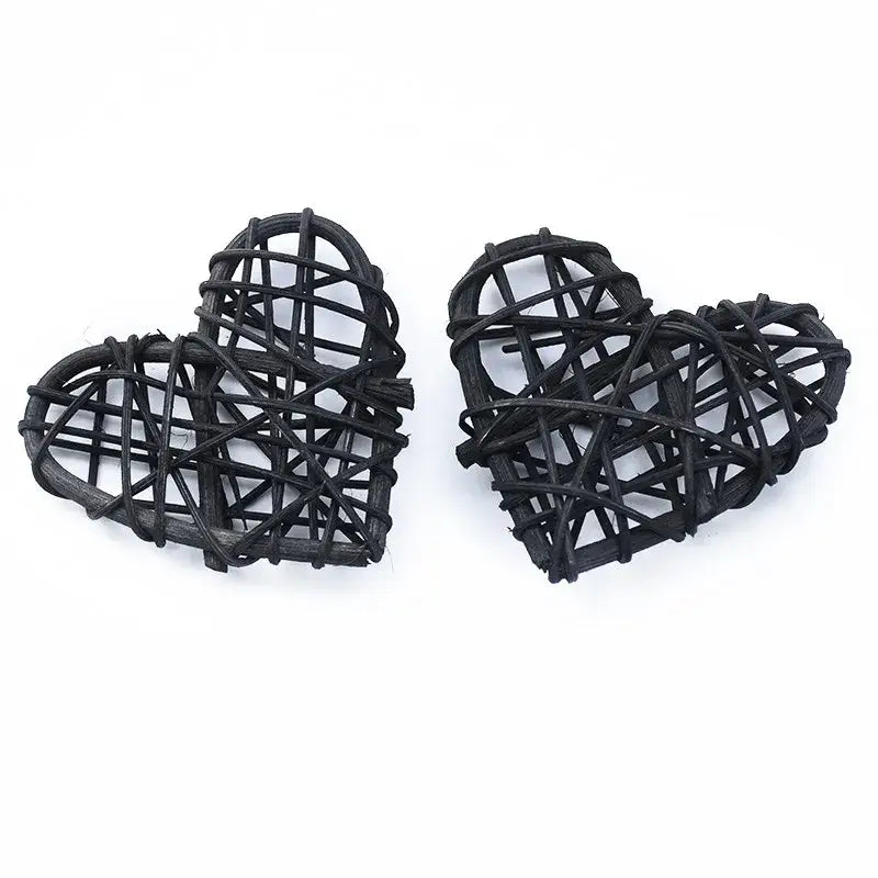 Natural woven fiber love heart decorations bedroom wedding decor