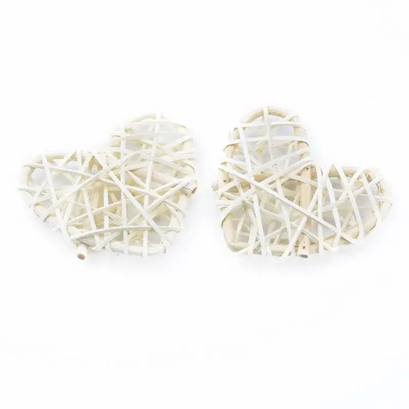Natural woven fiber love heart decorations bedroom wedding decor