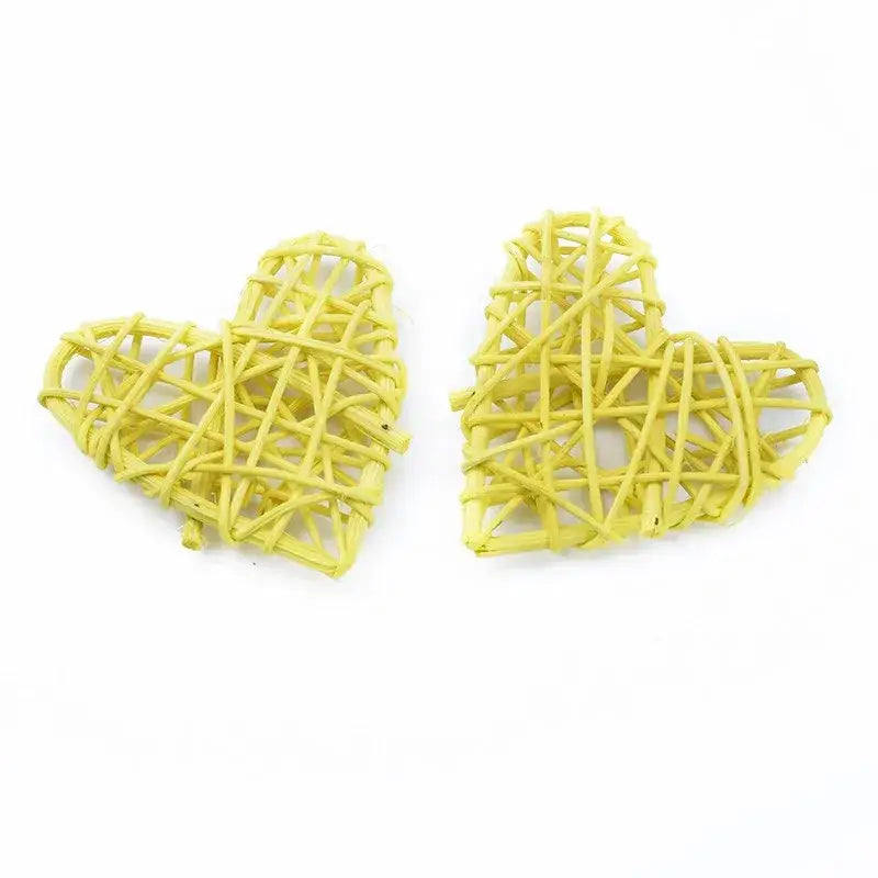 Natural woven fiber love heart decorations bedroom wedding decor