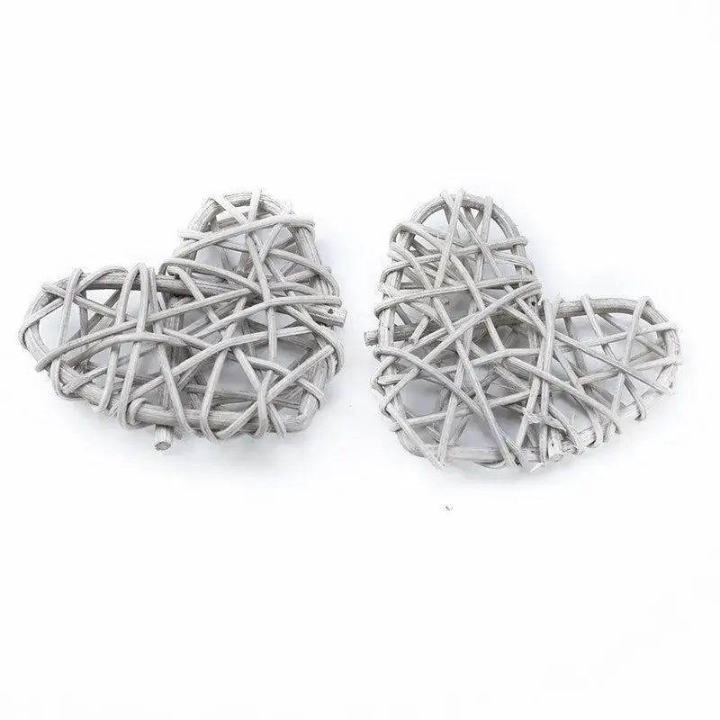 Natural woven fiber love heart decorations bedroom wedding decor