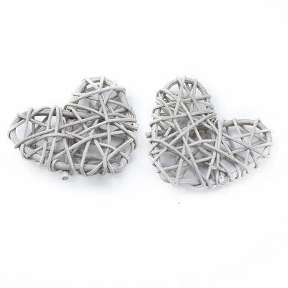 Natural woven fiber love heart decorations bedroom wedding decor
