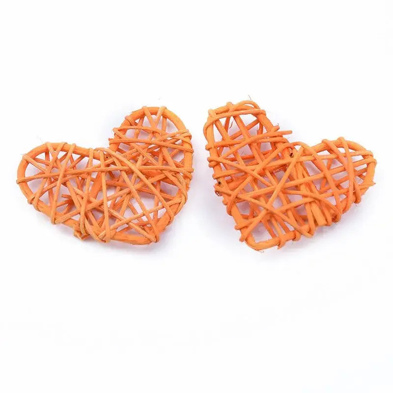 Natural woven fiber love heart decorations bedroom wedding decor