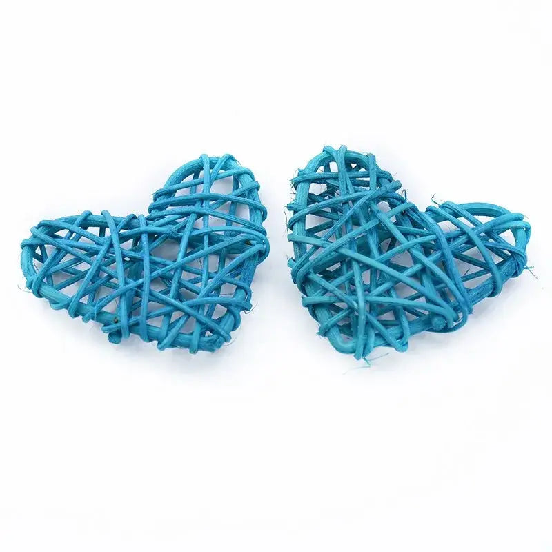 Natural woven fiber love heart decorations bedroom wedding decor