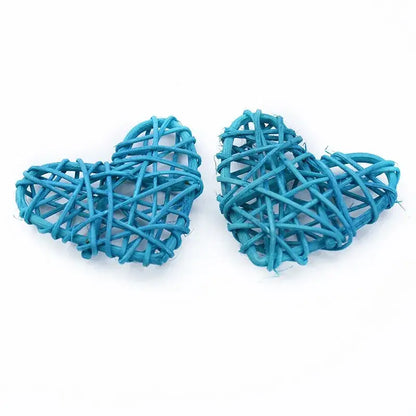 Natural woven fiber love heart decorations bedroom wedding decor