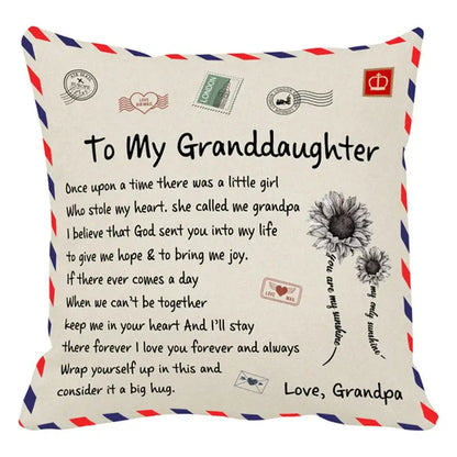 Vintage beige & red mom cushion cover bedroom family gift decor