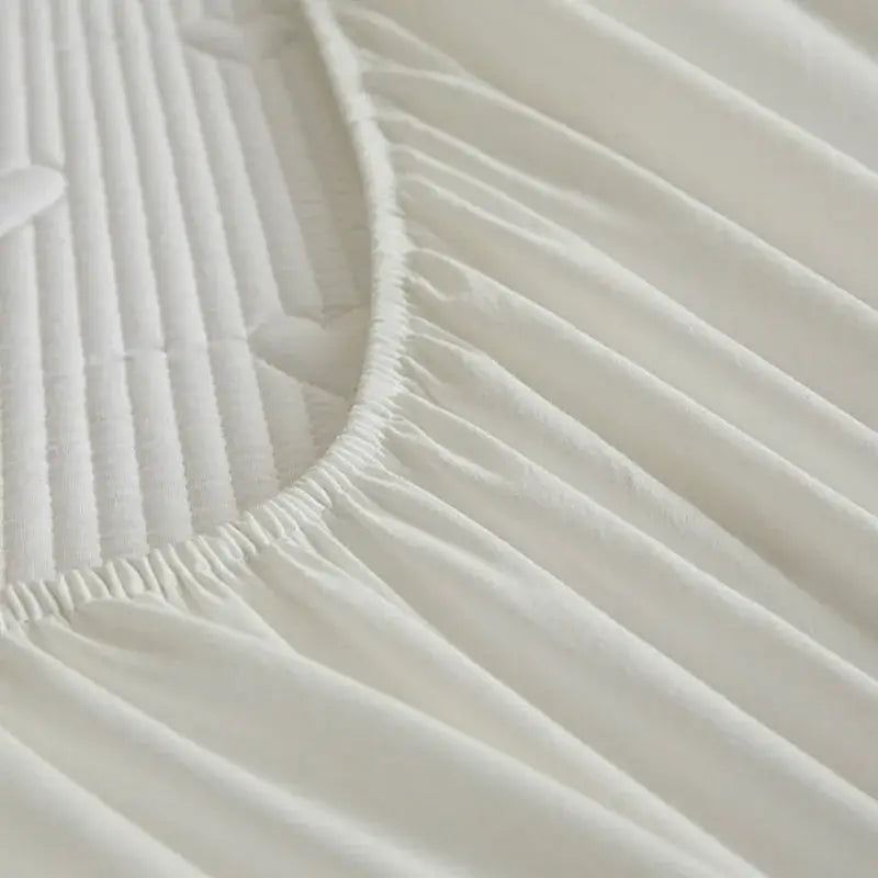 White love pattern cotton fitted sheet bedroom mattress pad