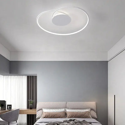 Modern black & gold love shaped ceiling light for bedroom