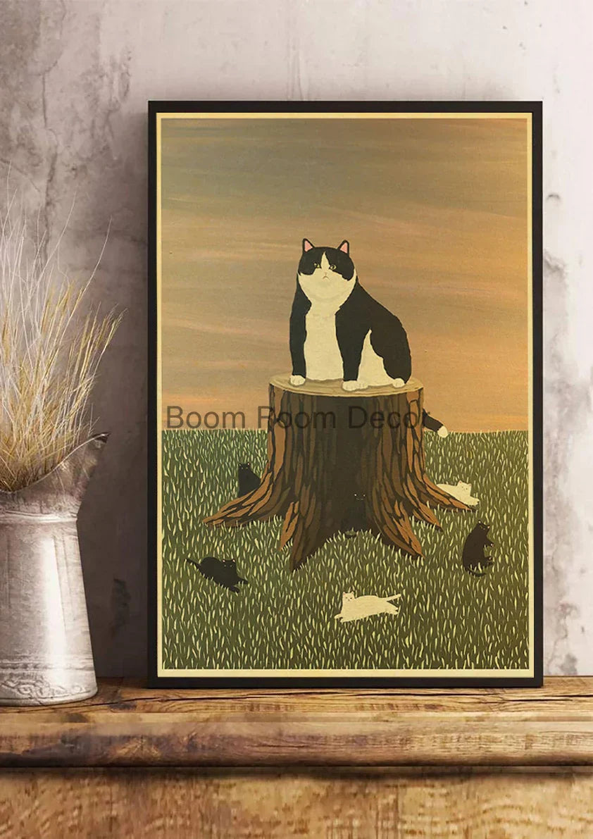 DecorBites™ Lover Cat Paper Poster for Home Decor