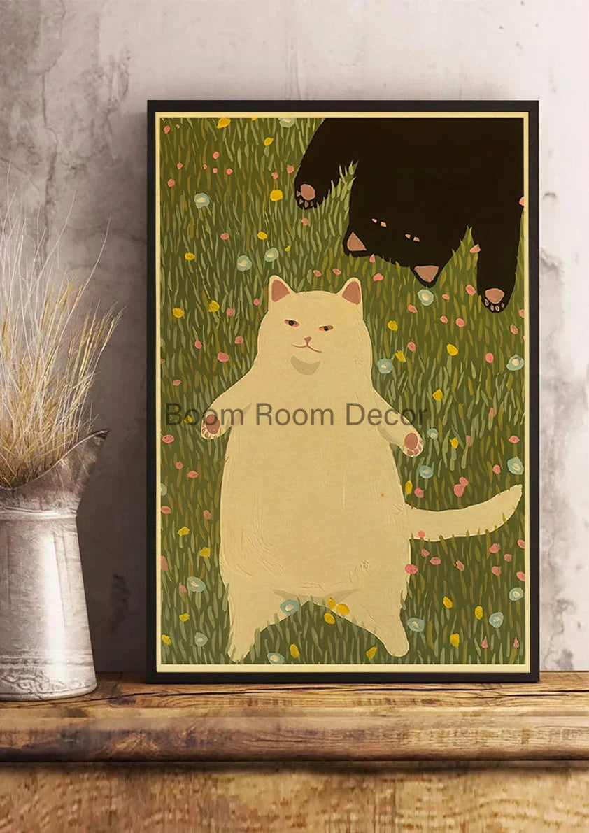 DecorBites™ Lover Cat Paper Poster for Home Decor