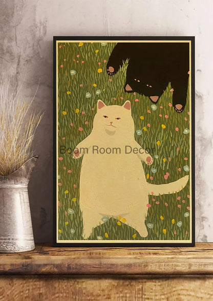 DecorBites™ Lover Cat Paper Poster for Home Decor