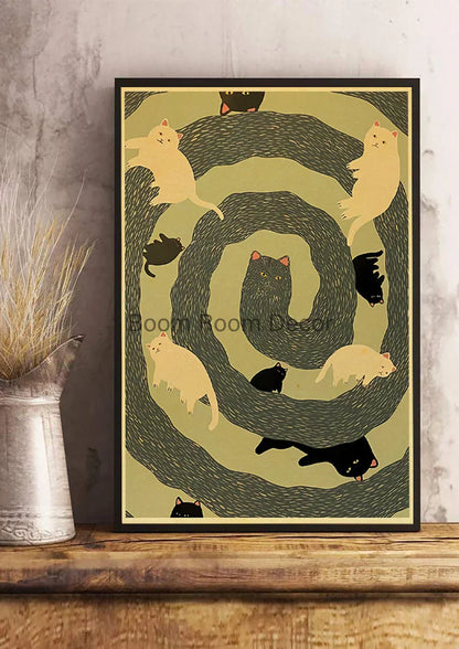 DecorBites™ Lover Cat Paper Poster for Home Decor