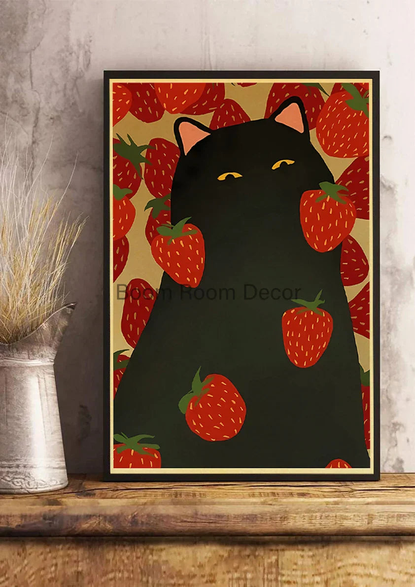 DecorBites™ Lover Cat Paper Poster for Home Decor