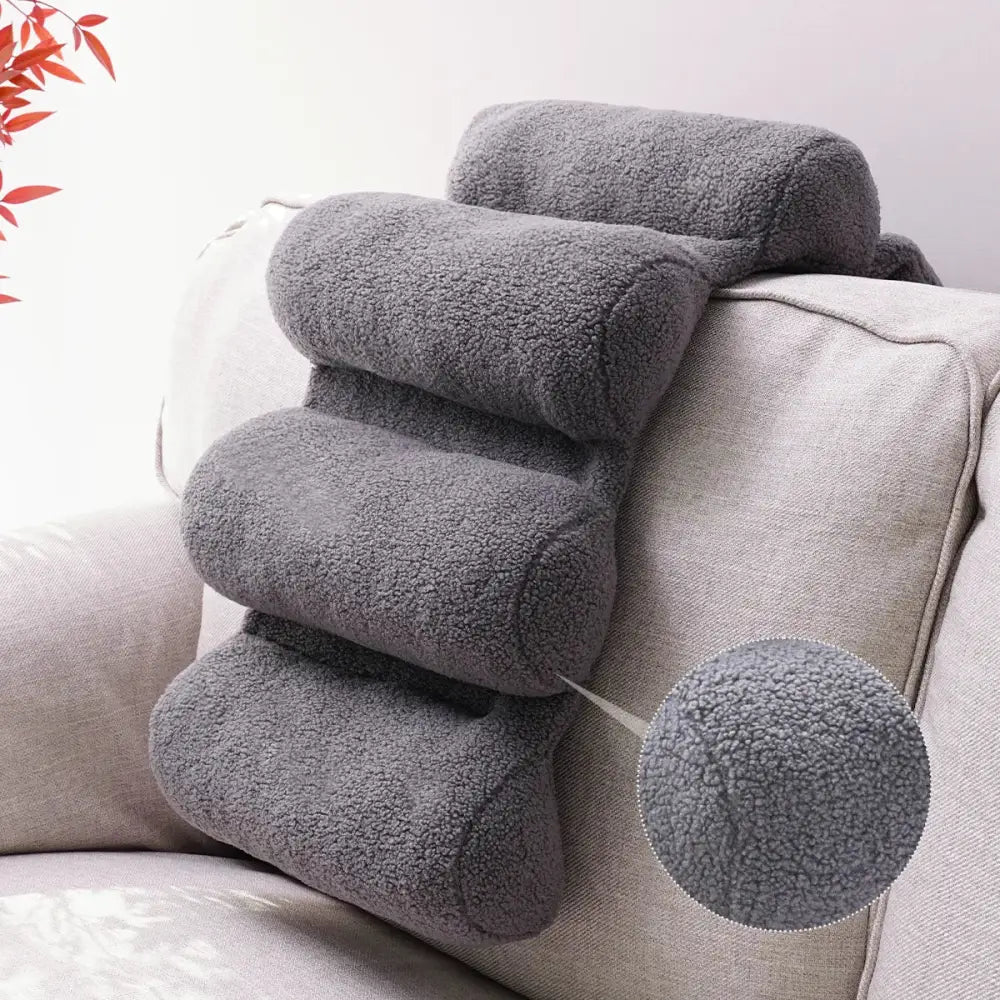 Teddy velvet lumbar support pillow office chair back support