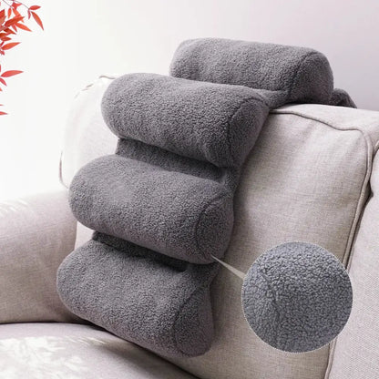 Teddy velvet lumbar support pillow office chair back support