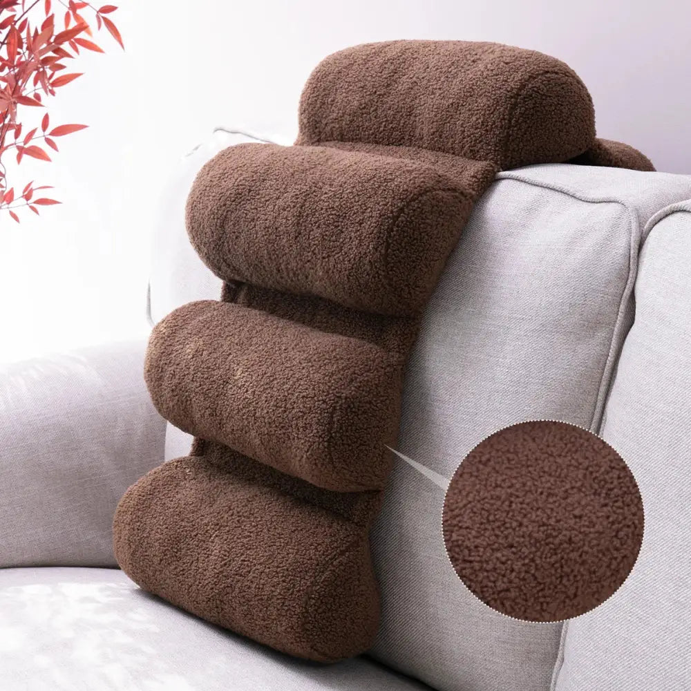 Teddy velvet lumbar support pillow office chair back support