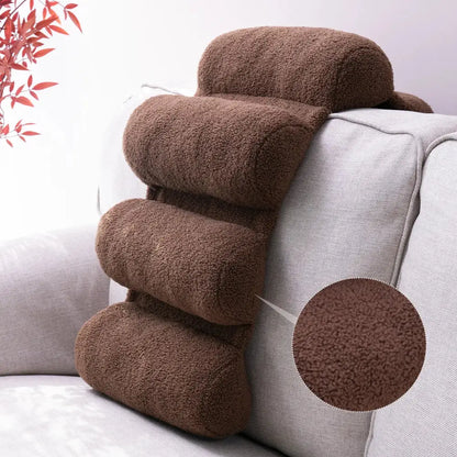 Teddy velvet lumbar support pillow office chair back support