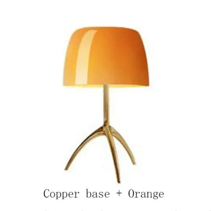 Modern cream lumiere glass table lamp for bedroom with chrome base