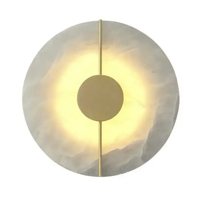 Modern circular gold and copper wall lamp bedroom bedside light