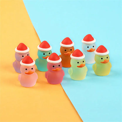 Luminous resin cactus miniatures colorful pig figurines for bedroom