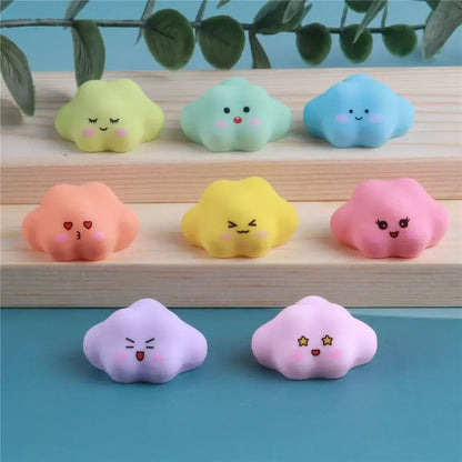 Luminous resin cactus miniatures colorful pig figurines for bedroom