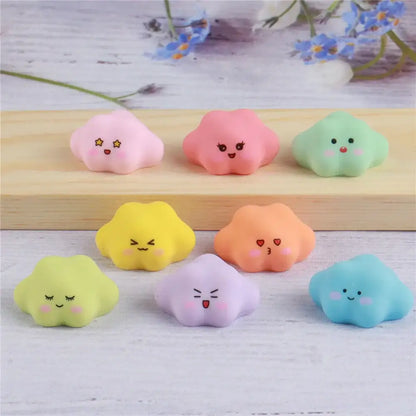 Luminous resin cactus miniatures colorful pig figurines for bedroom