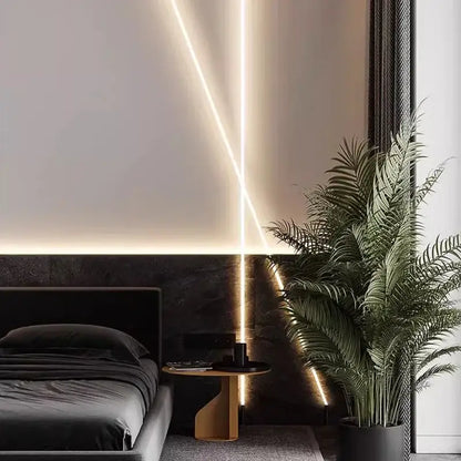 Modern minimalist black silicone wall lamp bedroom light panel