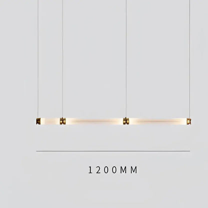 Modern amber & green luna glass tube chandelier dining room light