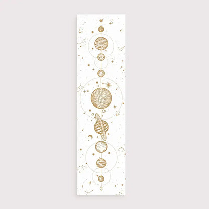 Psychedelic black & white lunar eclipse moon phase tapestry bedroom art
