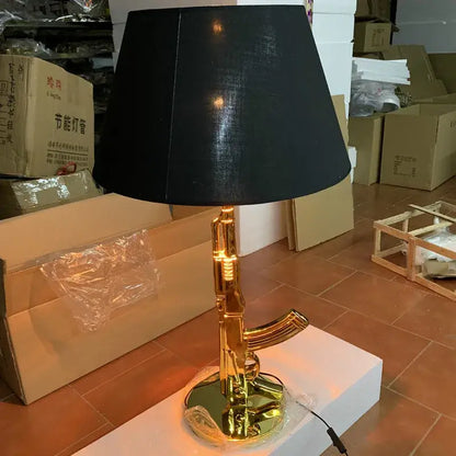 Luxe gold ak47 led floor lamp for modern living room decor