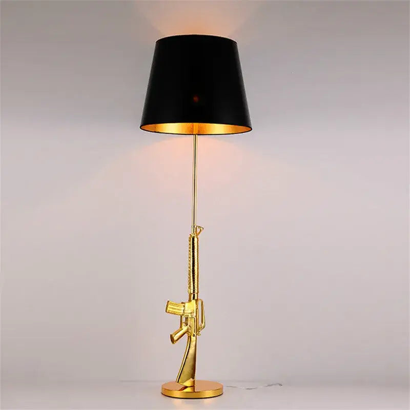 Luxe gold ak47 led floor lamp for modern living room decor