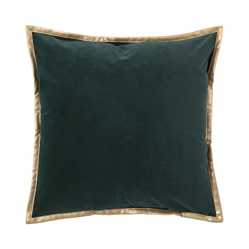 Luxe gray & white chevron beaded velvet cushion cover living room