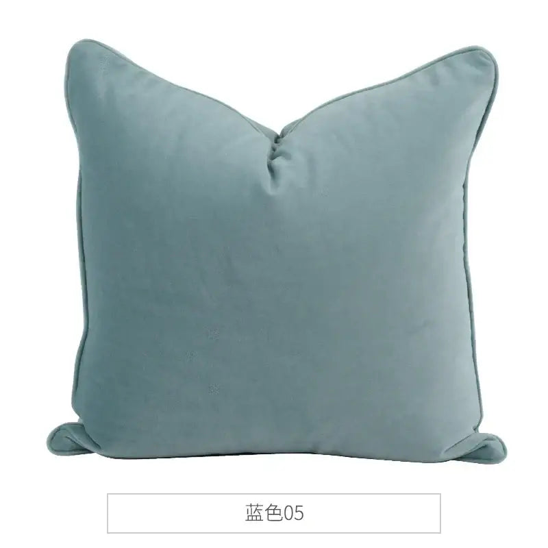Luxe teal italy velvet pillowslip for living room sofa