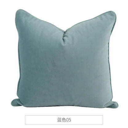 Luxe teal italy velvet pillowslip for living room sofa