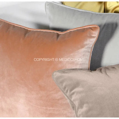 Luxe teal italy velvet pillowslip for living room sofa