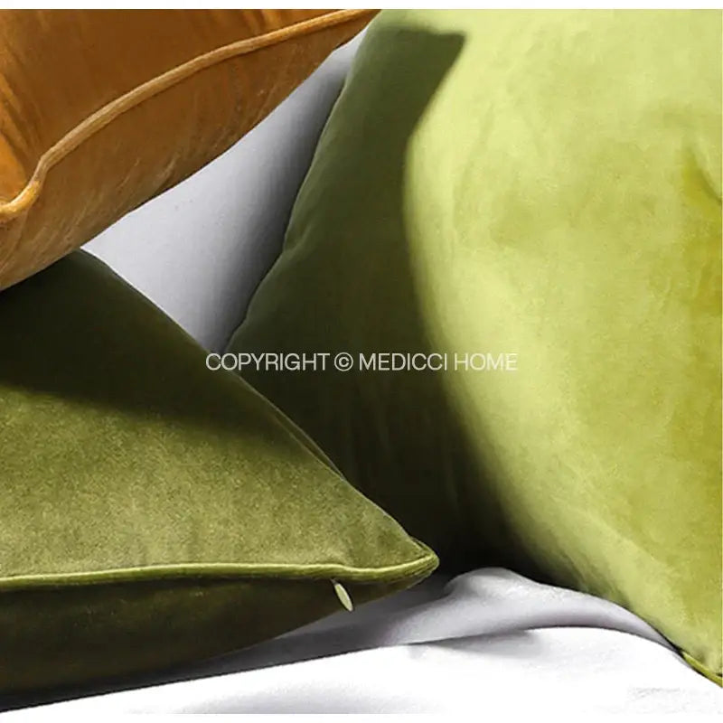 Luxe teal italy velvet pillowslip for living room sofa