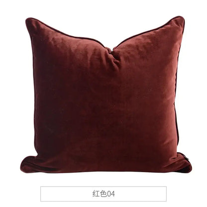 Luxe teal italy velvet pillowslip for living room sofa