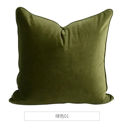 Luxe teal italy velvet pillowslip for living room sofa