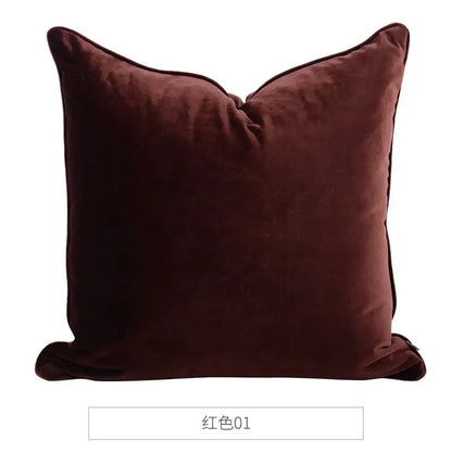 Luxe teal italy velvet pillowslip for living room sofa