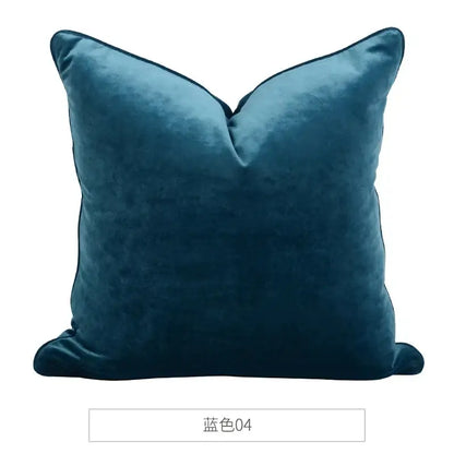 Luxe teal italy velvet pillowslip for living room sofa