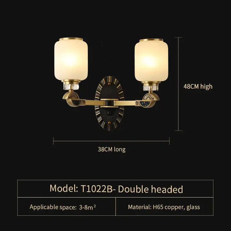 Luxe jade brass chandelier with frosted glass for living room